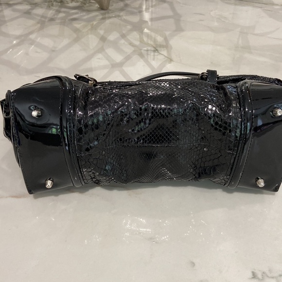 Pauric Sweeney Snakeskin and Black Leather Bag - Picture 5 of 5